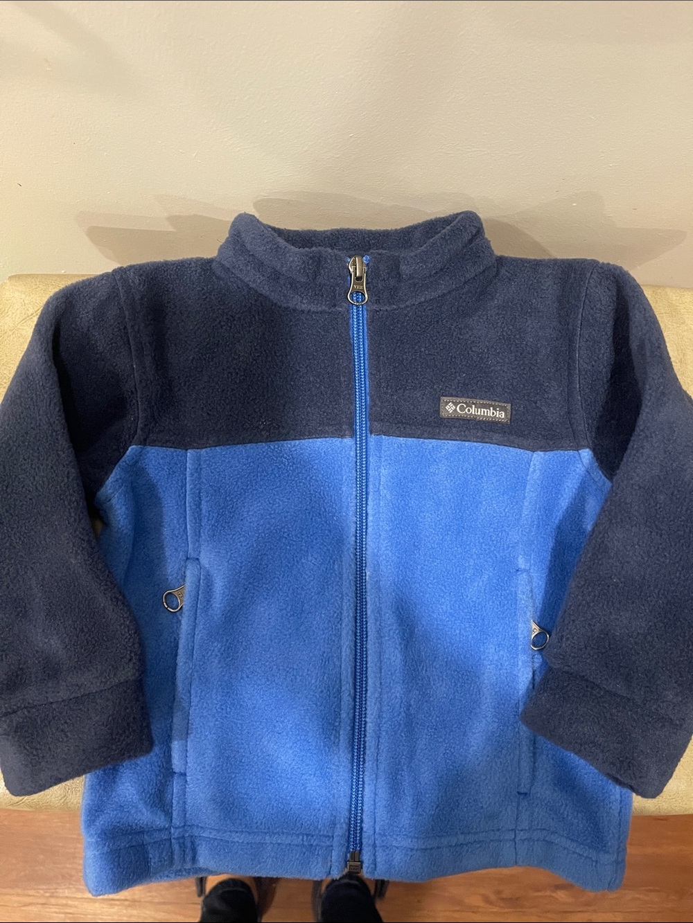 Columbia Navy and Royal Blue Fleece Jacket